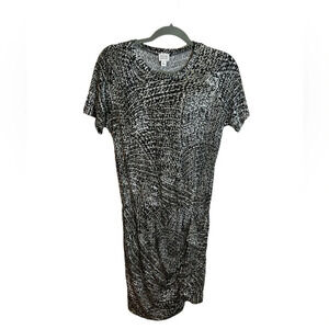 Peyton Jensen Ruched Short Sleeve Dress